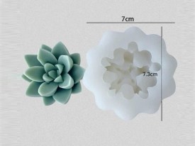 Molde silicona suculentas